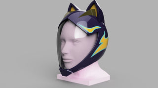 KDA Akali's Motorcycle Helmet [3D Print Files] 3D Files cosplay DangerousLadies