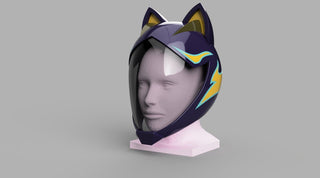 KDA Akali's Motorcycle Helmet [3D Print Files] 3D Files cosplay DangerousLadies