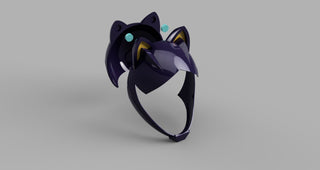 KDA Akali's Motorcycle Helmet [3D Print Files] 3D Files cosplay DangerousLadies