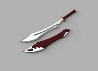 Koujaku's Sword [3D Print Files] 3D Files cosplay DangerousLadies