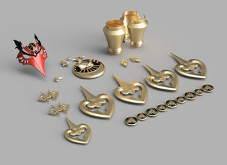 Kujou Sara's Accessories [3D Print Files] 3D Files cosplay DangerousLadies