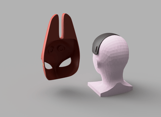 Leaping Dancer Mask [3D Print Files] 3D Files cosplay DangerousLadies