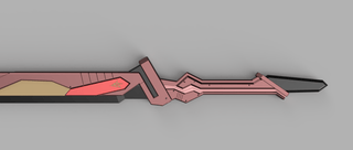 Lightning's Crimson Blitz Sword [3D Print Files] 3D Files cosplay DangerousLadies