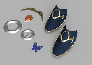 Lucina's Accessories [3D Print Files] 3D Files cosplay DangerousLadies