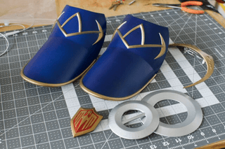 Lucina's Accessories and Pauldron Kit 3D Printed Kit cosplay DangerousLadies