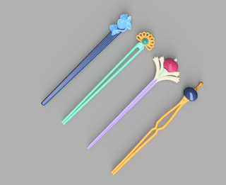 Lulu's Hairsticks [3D Print Files] 3D Files cosplay DangerousLadies