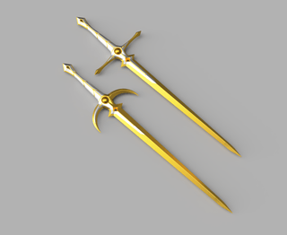 Lumine and Aether's Traveller's Sword [3D Print Files] 3D Files cosplay DangerousLadies