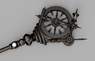 Malleus' Spinning Wheel Staff [3D Print Files] 3D Files cosplay DangerousLadies