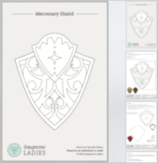 Mercenary Shield [Digital Pattern] Embroidery + Patterns cosplay DangerousLadies