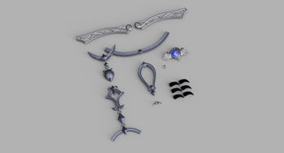 Meteion's Accessories [3D Print Files] 3D Files cosplay DangerousLadies