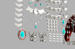 Mipha's Accessories [3D Print Files] 3D Files cosplay DangerousLadies