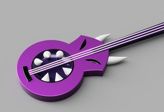 Moxxie's Guitar Helluva Boss [3D Print Files] 3D Files cosplay DangerousLadies