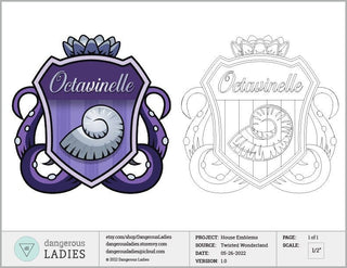 Octavinelle Dorm Emblem [Digital Pattern] Embroidery + Patterns cosplay DangerousLadies