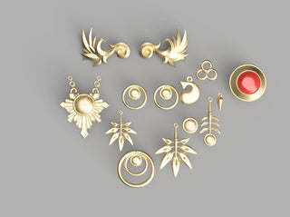 Palutena's Accessories [3D Print Files] 3D Files cosplay DangerousLadies