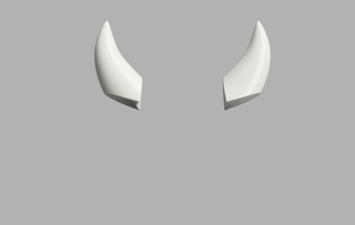 Peach's Cowgirl Horns [3D Print Files] 3D Files cosplay DangerousLadies