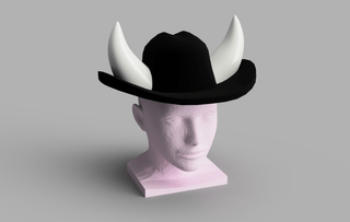 Peach's Cowgirl Horns [3D Print Files] 3D Files cosplay DangerousLadies