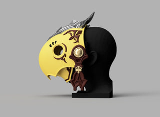 Racing Chocobo Mask [3D Print Files] 3D Files cosplay DangerousLadies