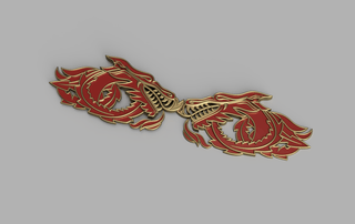 Rhaenyra's Dragon Belt Buckles [3D Print File] 3D Files cosplay DangerousLadies