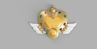 Sailor Moon's Eternal Moon Article Brooch [3D Print Files] 3D Files cosplay DangerousLadies