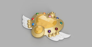 Sailor Moon's Eternal Moon Article Brooch [3D Print Files] 3D Files cosplay DangerousLadies