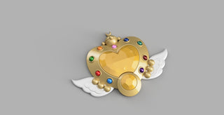 Sailor Moon's Eternal Moon Article Brooch [3D Print Files] 3D Files cosplay DangerousLadies