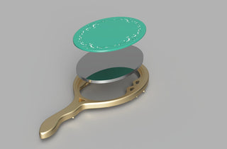 Sailor Neptune's Deep Aqua Mirror [3D Print Files] 3D Files cosplay DangerousLadies