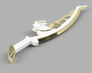 Seven's Folding Sword [3D Print Files] 3D Files cosplay DangerousLadies