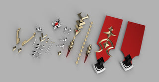 Tartaglia's/Childe's Accessories [3D Print Files] 3D Files cosplay DangerousLadies