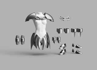 Teresa and Clare's Armour and Accessories [3D Print Files] 3D Files cosplay DangerousLadies