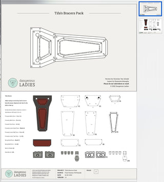 Tifa's Armor Patterns [Digital Pattern] Embroidery + Patterns cosplay DangerousLadies