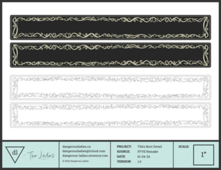 Tifa's Remake Boot Pattern [Digital Pattern] Embroidery + Patterns cosplay DangerousLadies