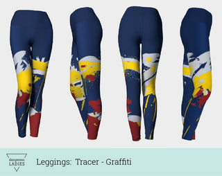 Tracer's Graffiti Leggings Ready to Wear Clothing cosplay DangerousLadies