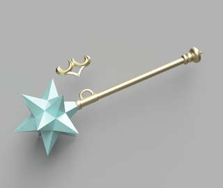 Twisted Wonderland Starsending Wand [3D Print Files] 3D Files cosplay DangerousLadies