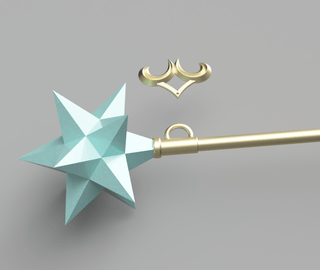 Twisted Wonderland Starsending Wand [3D Print Files] 3D Files cosplay DangerousLadies