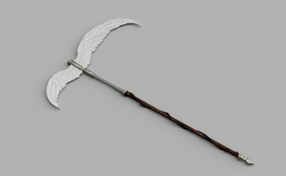 Winged Scythe [3D Print Files] 3D Files cosplay DangerousLadies