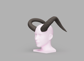 Wyll's Tiefling Horns [3D Print Files] 3D Files cosplay DangerousLadies