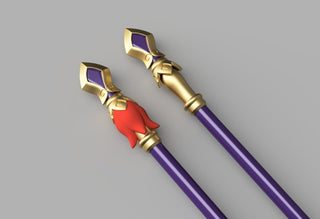 Yun Jin's Twirling Idle Staff [3D Print Files] 3D Files cosplay DangerousLadies