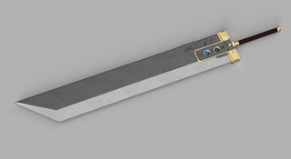 Zack's Buster Sword Crisis Core Version [3D Print Files] 3D Files cosplay DangerousLadies